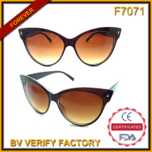 F7071 Fox moda en forma de gafas de sol Vogue de marcos de plástico hechas en China